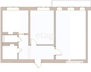 2-к квартира, вторичка, 50м2, 5/9 этаж