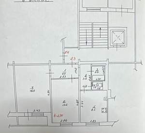 2-к квартира, вторичка, 50м2, 6/10 этаж