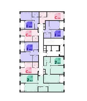 1-к квартира, вторичка, 37м2, 2/18 этаж