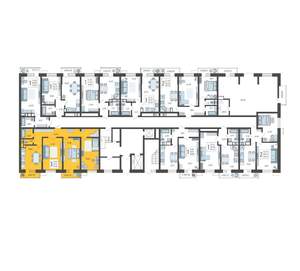 3-к квартира, строящийся дом, 85м2, 1/12 этаж