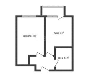 1-к квартира, вторичка, 29м2, 1/9 этаж