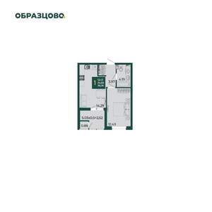 1-к квартира, вторичка, 38м2, 3/18 этаж