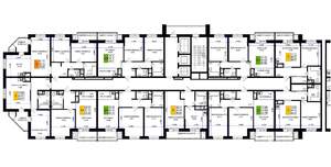 2-к квартира, вторичка, 64м2, 7/16 этаж