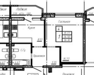 1-к квартира, вторичка, 35м2, 2/18 этаж