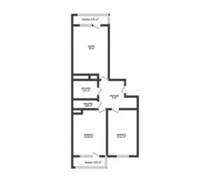 2-к квартира, вторичка, 64м2, 9/24 этаж