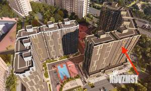 1-к квартира, сданный дом, 46м2, 16/19 этаж