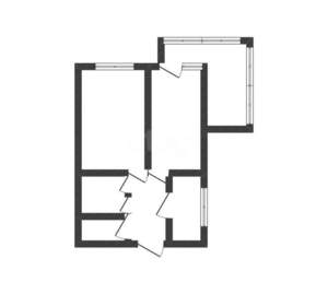 2-к квартира, вторичка, 48м2, 1/16 этаж