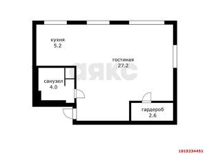 1-к квартира, вторичка, 41м2, 1/5 этаж