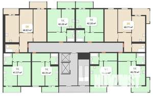 1-к квартира, вторичка, 45м2, 12/16 этаж