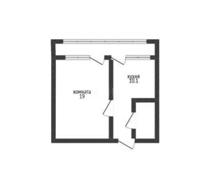 1-к квартира, вторичка, 37м2, 10/16 этаж