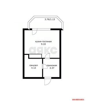 Студия квартира, вторичка, 18м2, 12/18 этаж