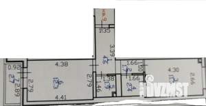 1-к квартира, вторичка, 35м2, 1/3 этаж