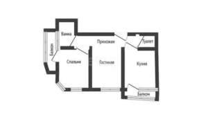 2-к квартира, вторичка, 66м2, 6/16 этаж