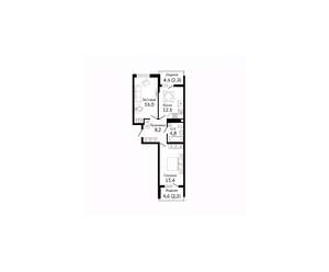 2-к квартира, вторичка, 63м2, 3/23 этаж