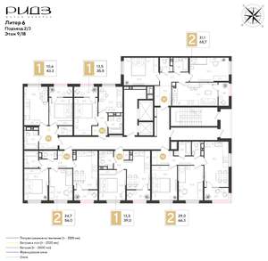 1-к квартира, вторичка, 36м2, 9/18 этаж