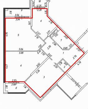 3-к квартира, сданный дом, 98м2, 2/12 этаж