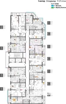 Студия квартира, вторичка, 32м2, 13/24 этаж