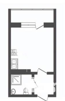 Студия квартира, вторичка, 21м2, 2/6 этаж