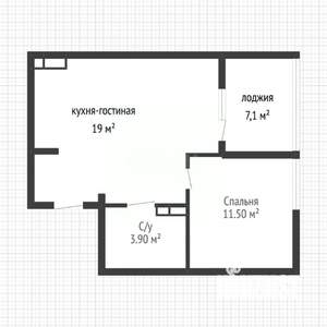 1-к квартира, вторичка, 34м2, 10/24 этаж