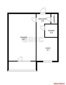 1-к квартира, вторичка, 33м2, 12/12 этаж