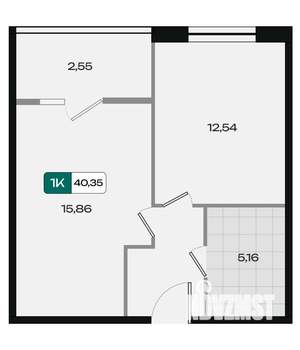 1-к квартира, вторичка, 40м2, 2/18 этаж