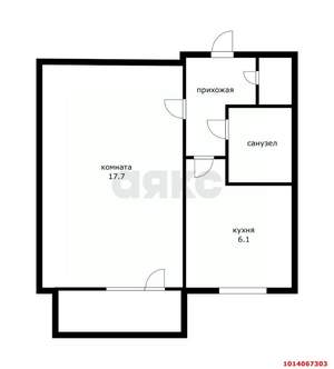 1-к квартира, вторичка, 36м2, 3/5 этаж