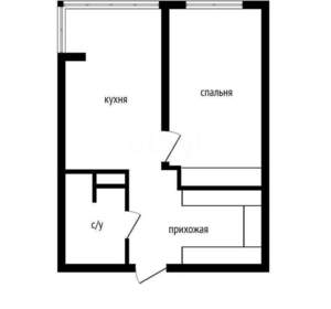 1-к квартира, вторичка, 37м2, 4/22 этаж