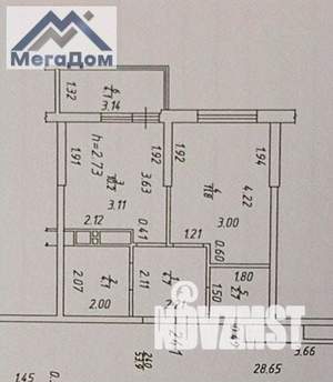 1-к квартира, вторичка, 33м2, 3/22 этаж