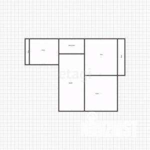 2-к квартира, вторичка, 48м2, 3/3 этаж