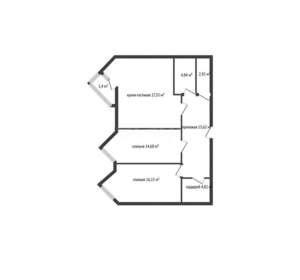2-к квартира, вторичка, 86м2, 20/24 этаж