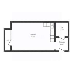 Студия квартира, вторичка, 29м2, 6/6 этаж