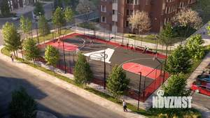 1-к квартира, строящийся дом, 46м2, 6/15 этаж