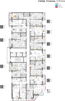 2-к квартира, вторичка, 69м2, 4/24 этаж