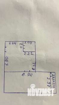 1-к квартира, сданный дом, 48м2, 1/6 этаж