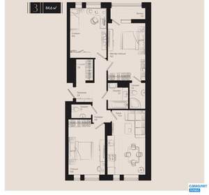 3-к квартира, вторичка, 85м2, 15/18 этаж