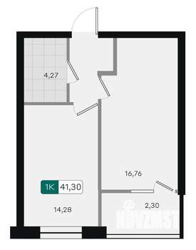 1-к квартира, вторичка, 41м2, 7/9 этаж