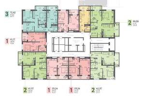 3-к квартира, вторичка, 72м2, 7/18 этаж