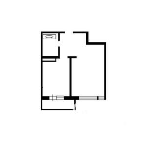 1-к квартира, вторичка, 48м2, 13/20 этаж