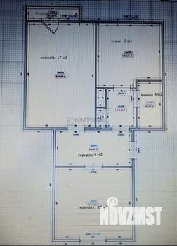 2-к квартира, вторичка, 52м2, 1/3 этаж