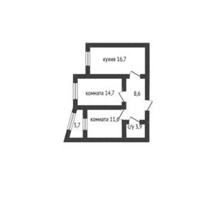 2-к квартира, вторичка, 56м2, 10/24 этаж