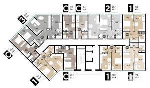 3-к квартира, вторичка, 71м2, 16/16 этаж