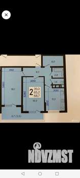 2-к квартира, вторичка, 69м2, 9/18 этаж