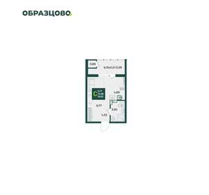 Студия квартира, вторичка, 27м2, 6/18 этаж