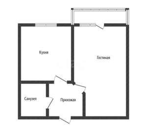 1-к квартира, вторичка, 40м2, 6/17 этаж