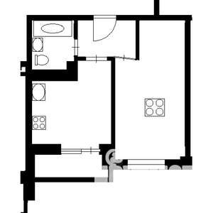 1-к квартира, вторичка, 38м2, 5/9 этаж