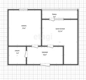 1-к квартира, вторичка, 36м2, 2/16 этаж