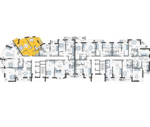 2-к квартира, вторичка, 63м2, 14/16 этаж