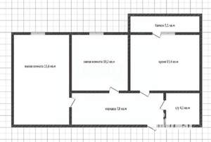 2-к квартира, вторичка, 51м2, 3/16 этаж