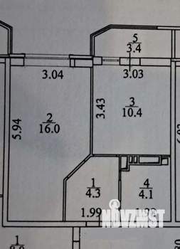 1-к квартира, вторичка, 35м2, 19/22 этаж