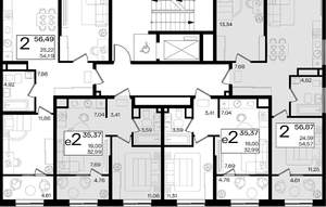 2-к квартира, вторичка, 35м2, 4/18 этаж